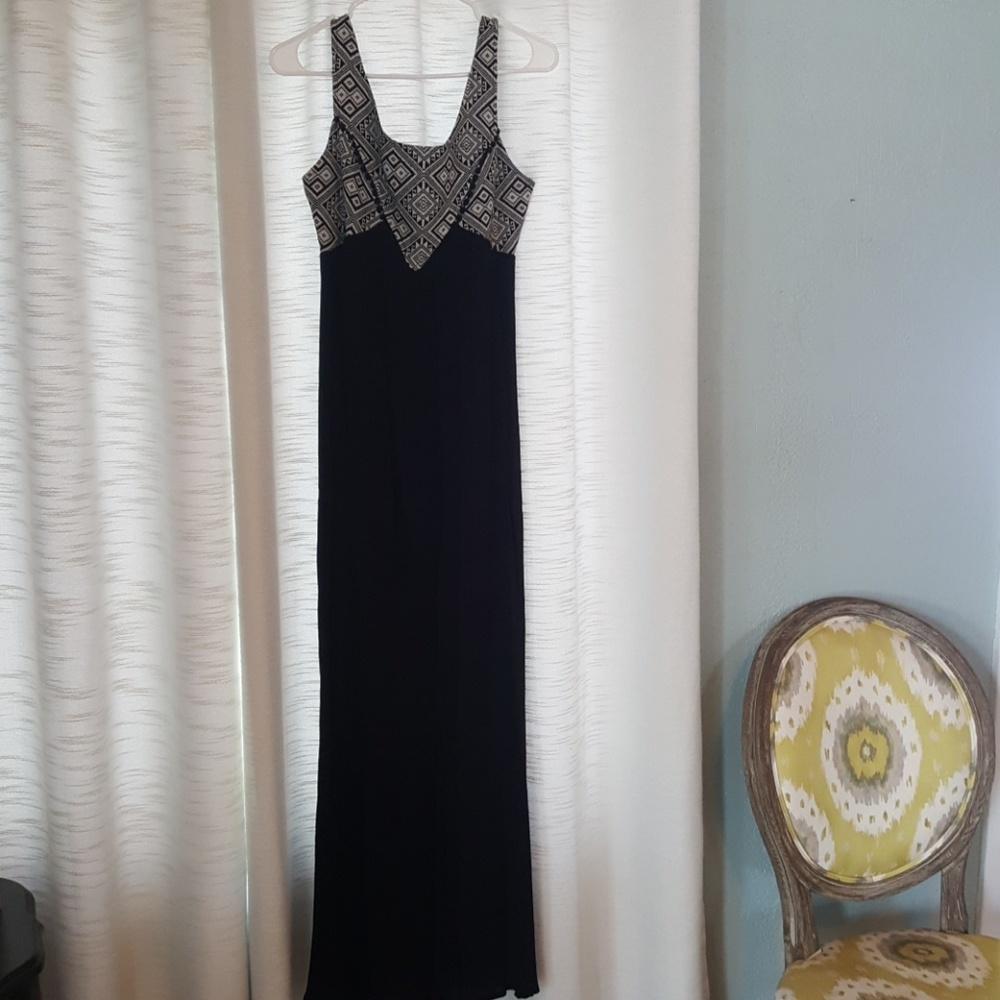 NWT Black Aztec maxi dress